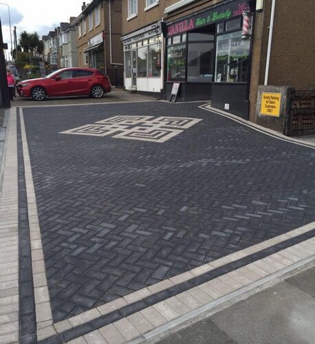 shop front block paving