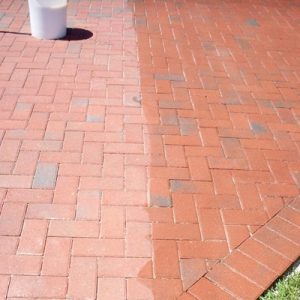 pressure washing driveway